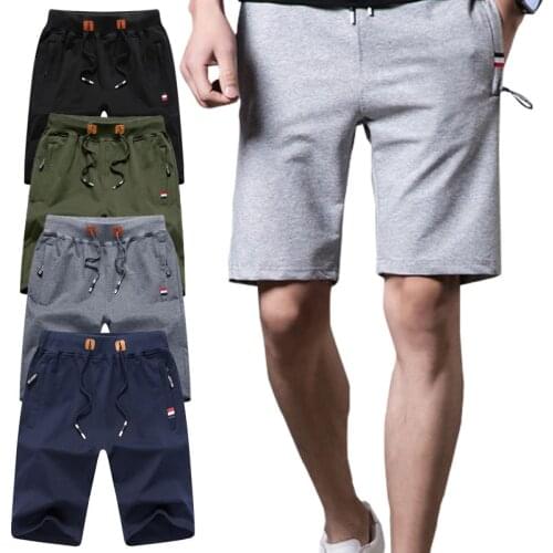 Bermuda Beach Casual Shorts Men Summer Fashion Solid Oversize Knee Length Sports Sweatpants Male Hip Hop Fitness Boardshorts