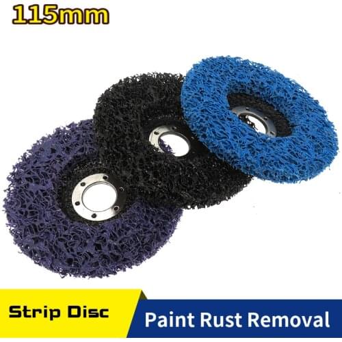 115mm Poly Strip Disc Abrasive Wheel Paint Rust Remover Clean Grinding Wheels for Durable Angle Grinder Car Truck Motorcycles