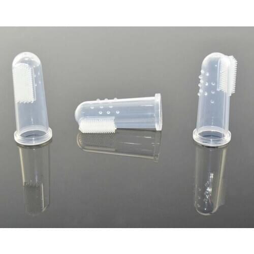 Factory Direct baby all-silica finger sleeve toothbrush for children training of newborn silicone finger cleaning toothbrush