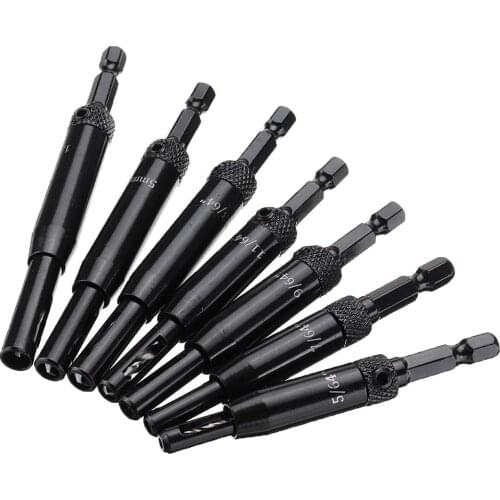 Aluminium Alloy Self Centering Door Hinges Drill Bit Hole Puncher Woodworking Reaming Tool Countersink Drill Bit New