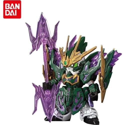Bandai Assembled Gundam Anime Model Three Kingdoms Chuangjie SD BB Warrior Q Version Zhang He Altron Robot Decoration Toy Gift