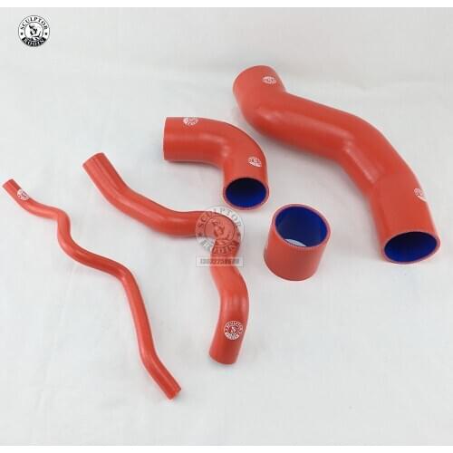 Silicone Turbo Induction Hose Pipe For V.W Golf IV MK4 BORA 1.8T JETT A 96-05 (5PCS) red/blue/black