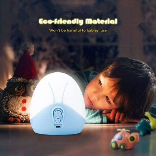 Light snail baby night light music function color changing lamp bedroom cute appearance and safe use