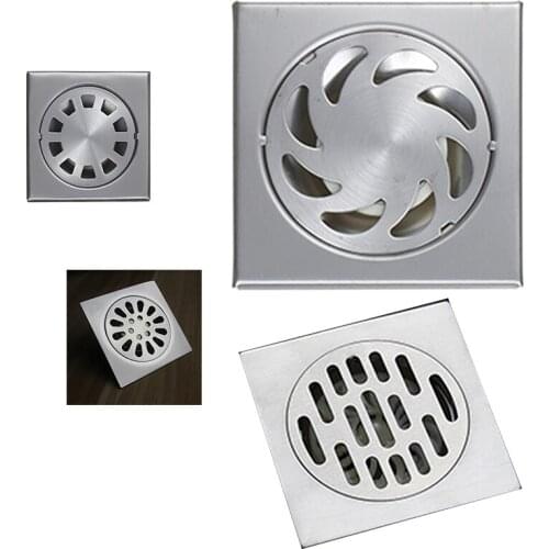 Floor Drain Stainless Steel Floor Drain Bathroom Drain Building Material New Arrival Square Drainer Bathroom Accessories