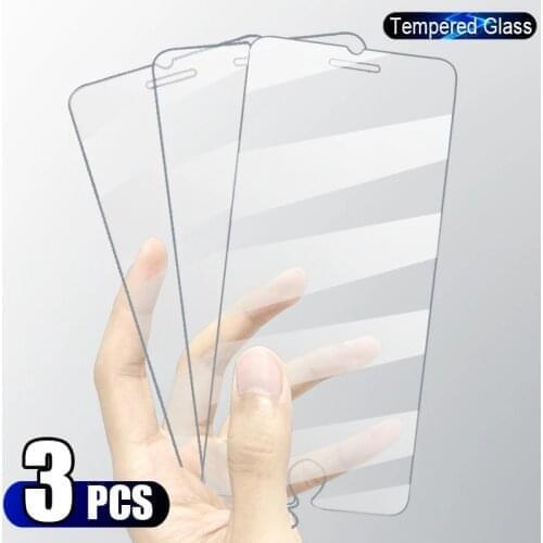 3Pcs 10D Full Screen Protector For iPhone 7 8 6 6s Plus SE 2020 Tempered Glass on iPhone X XS XR 11 12 Pro Max Protective Glass