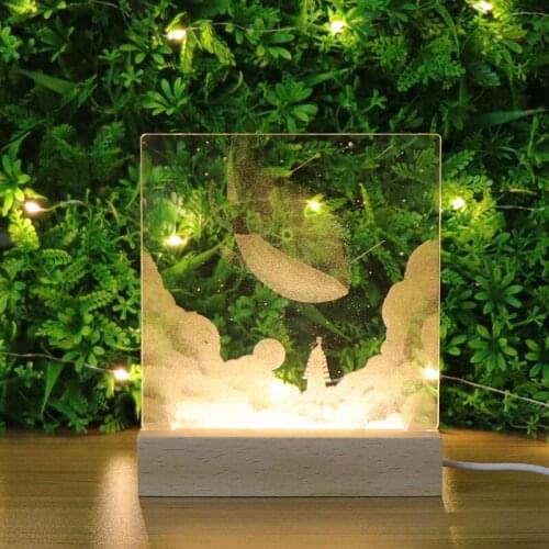Zhongshan Hot sale 3D Kids Night Light Acrylic Sheet For Gift