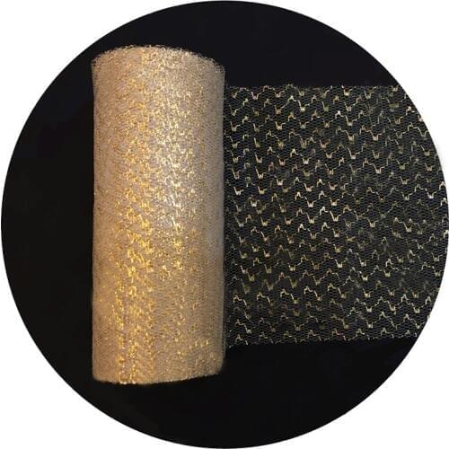 Gold Silver Fiol Tulle Roll Tutu Table Background Decoration DIY Flower Gift Wrap Ribbon For Baby Shower Wedding 15CM*10Y