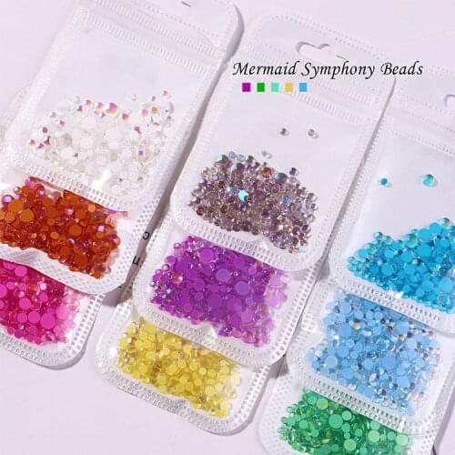 10 bags Colorful pearls nail decoration DIY nail art products nail ringstone nail crystal nail stone manicure tool