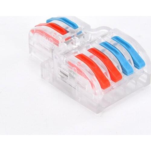 10pcs/100PCS/Lot SPL-42/62 Mini Fast Wire Connector Universal Wiring Cable Connector Push-in Conductor Terminal Block