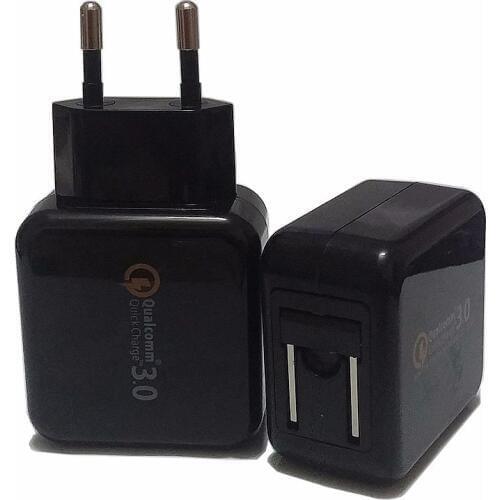 18W Quick Charge 3.0 Qualcomm Chipset QC 3.0 USB Turbo Wall Fast Travel Charger For SAMSUNG S10+ S9 S8 Plus Note 8 HUAWEI P9 HTC
