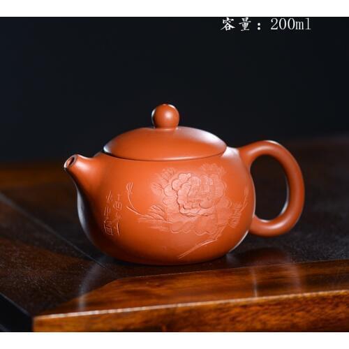 200ml Yixing famous handmade Xi Shi Zisha teapot Kung Fu tea set tea gift Purple clay custom teapot Genuine