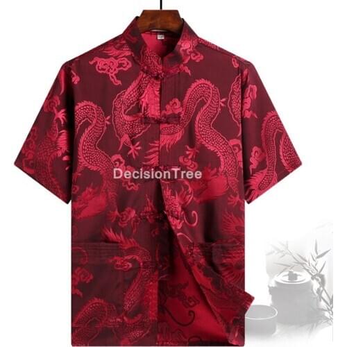 2021 chinese traditional night club shirt men flower shirt men fit short sleeve shirt camisa masculina male wu shu tee tops