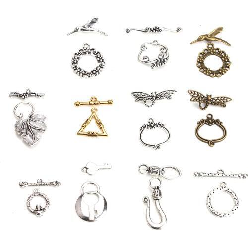 5set/lot Creative OT Clasps & Hooks Jewelry Metal Connectors For Jewelry Making Accessories