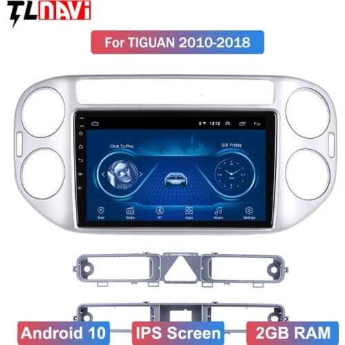 9 inch Android 10 full touch screen car multimedia system for 1VW tiguan 2010-2018 car gps radio navigation