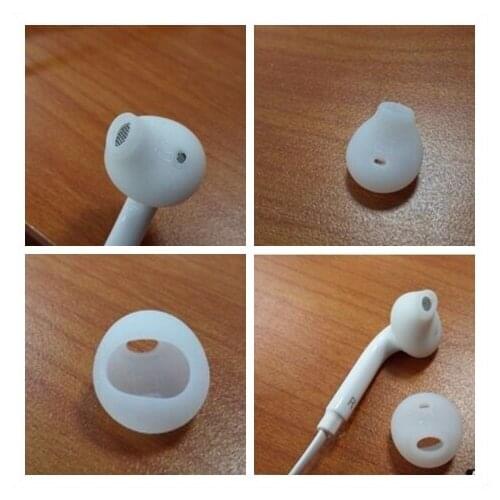 Free shipping 50pcs white eartips earbud for Samsung S6 edge G9250 G9200 earplugs S6 eargel headset general rubber plug