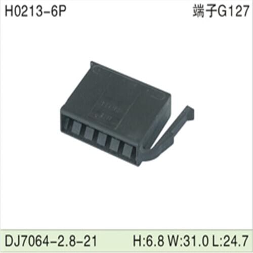 Free shipping 500pcsDJ7064-2.8-21 6Pin 2.8mm AMP Car Electrical Wire Connectors for VW,BMW,Audi,Toyota,NISSAN AND other