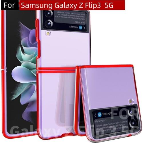 Z flip3 case Net TECH Case TPU and Acrylic Material case for Samsung Galaxy Z Flip 3 Case
