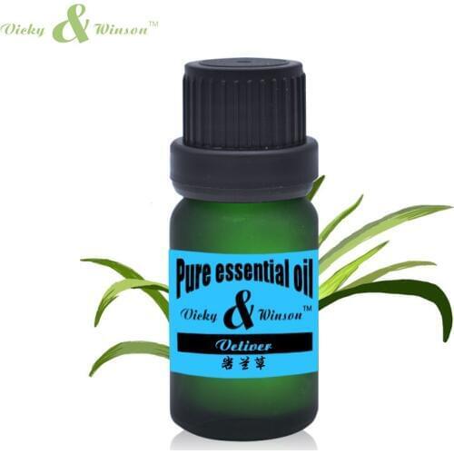 Vicky&winson Vetiver essential oil 10ml Andropogon muricatus oils skin Calm Wound healing Oil control balance antibiosis VWDF50