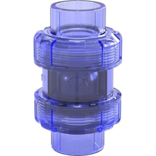 Check valve filter water pump water inlet outlet filter aquarium fittings transparent blue