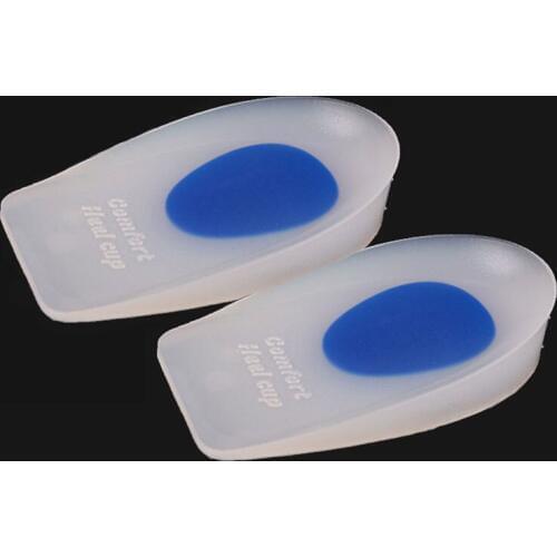 Heel Protection Gel Foot Heel Cushion Half Insole Pads Silicone Heel Inserts Silicone Heel Cup Gel