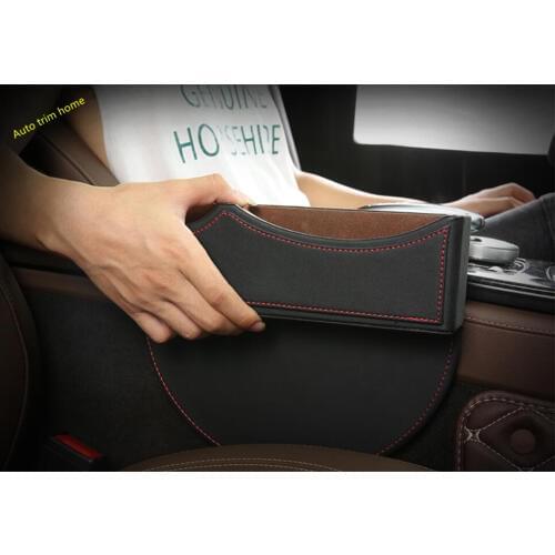 Lapetus Side Seat Container Storage Box Phone Tray Accessory Cover Kit 2 Colors Fit For Peugeot 3008 / 5008 GT Auto Accessories