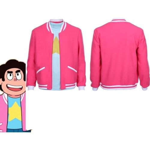 The Movie Steven Universe Cosplay Costume Steven Universe Cosplay Adult Zip Up Jacket Coat Halloween Carnival Costume