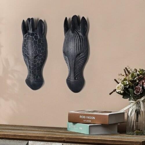 Creativity Animal Wall Decoration Deer Head Elephant Zebra Wall Hanging Hook Living Room Dining Room Background Wall Decoration