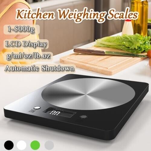 Stainless Steel Kitchen Scales Food Diet Scale Weight Balancer Flour Scales Digital Spoon Scale LCD Display Cooking Tools