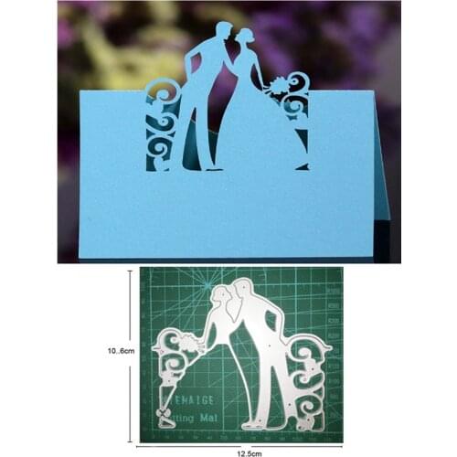 Lace Weddind Bride Groom Metal Cutting Dies for DIY Scrapbooking Dies Paper Cards Making Embossing die cut Decorative craft dies