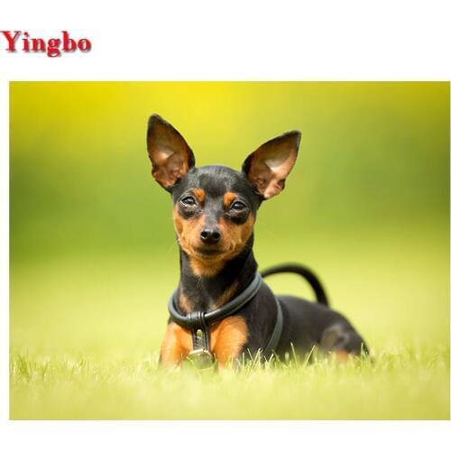 Miniature pinscher dog 5d diy Diamond Painting cross stitch kits,Full mosaic diamond Embroidery animal wall puzzle arts crafts