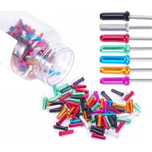 50pcs/lot Bike Bicycle Brake Shifter Inner Cable End Cable Inner Shift Cable For Brake Derailleur Caps Cap Tips Wire Fits