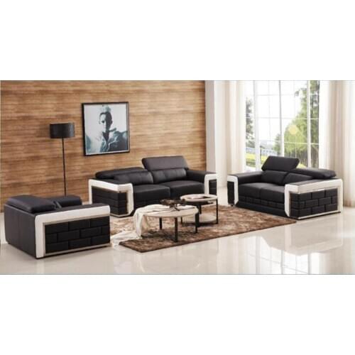 Wholesale genuine leather cheap 1s+2s+3s sectional sofa