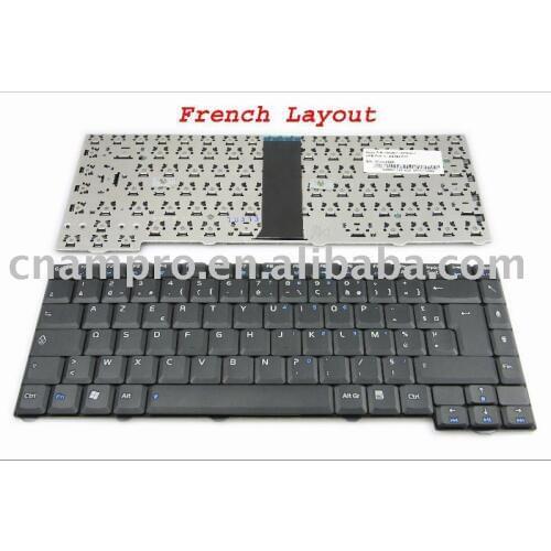 New FR Notebook Laptop keyboard for Asus F2 F3 F3K F3L T11 (28Pin Cable) Black French Clavier AZERTY 9J.N8182.F0F 04GNI11KFR00-1