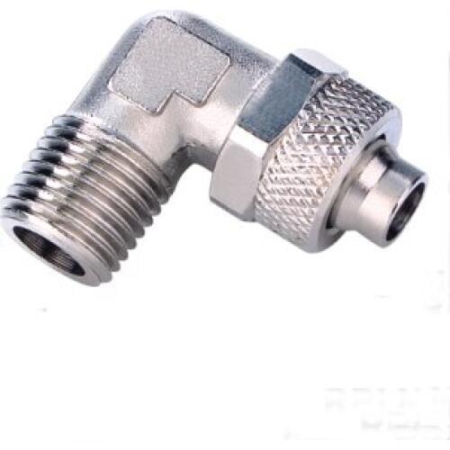 Tube 10mm-3/8 BSP thread Male Elbow pneumatic brass Rapid Fittings For Plastic Tube RPLN10-03
