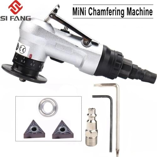 Mini Pneumatic Chamfering Machine 45 Degree Arc Burr Trimmer Straight Pneumatic Angle Cutting Tool With Blades