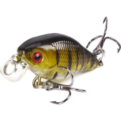 1PCS Fishing Lure 4.5cm/4.3g Swim Mini Crankbaits Hard Bait 3D Eyes Isca Artificial Wobblers Bass Carp Japan Fly Fishing