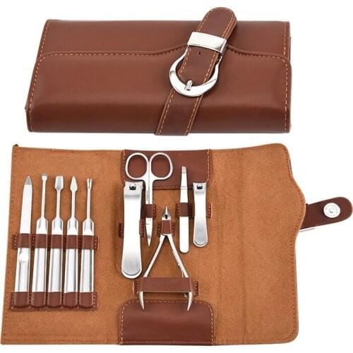 Professional Nail Tools Sets Steel Nail Clippers Pedicure Kit with File Scissors Clipper Cuticle Scissors Manicure MakeupTool