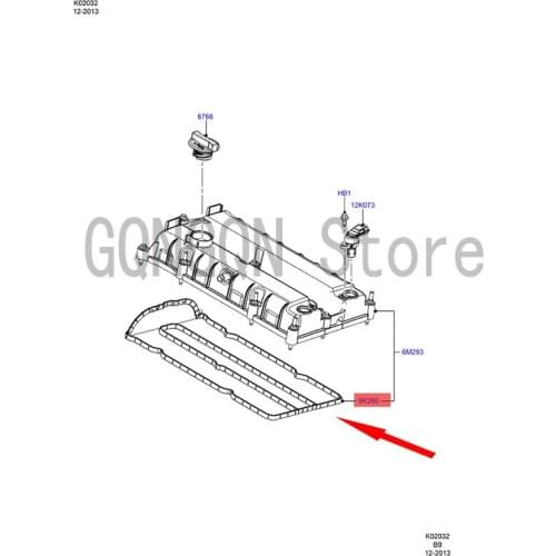 CAR valve cover gasket For dMo nd eoE cos po rtF ies taE sco rtF oc usB-M ax Cylinder head gasket Engine cylinder head gasket