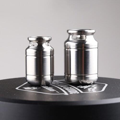 S/L Mini Titanium Bottle Outdoor Tool Titanium Alloy Seal Bottle Canned Shape Waterproof Bottles