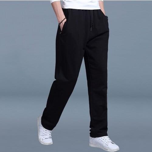 Summer Sports Pants Joggers Men Large Size Loose Casual Straight Trousers Training Sweatpants Tracksuit Bottoms Sportswear Male