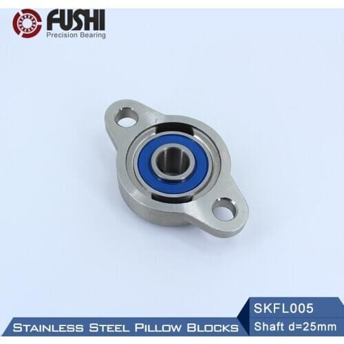SKFL005 Bearing Shaft 25mm ( 1 Pc ) SSKFL005 Stainless Steel Pillow Block S KFL005 25 mm Bearings