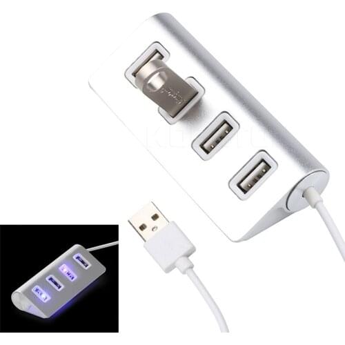 Kebidu High Speed 4 Port USB 2.0 Hub USB Port HUB Portable OTG USB Splitter for Apple Macbook Air Laptop PC Tablet