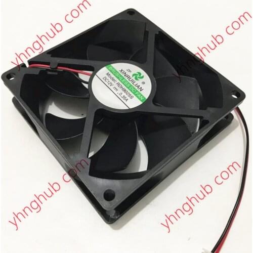 Xinruilian RDH9025S DC 12V 0.35A 90x90x25mm 2-Wire Server Cooling Fan