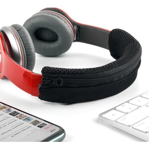 Earphone Beam Replacements Headphone Set Red Head Beams Breathable Mesh Spare Parts Comfortable to Wear Ear Cushion 95AF