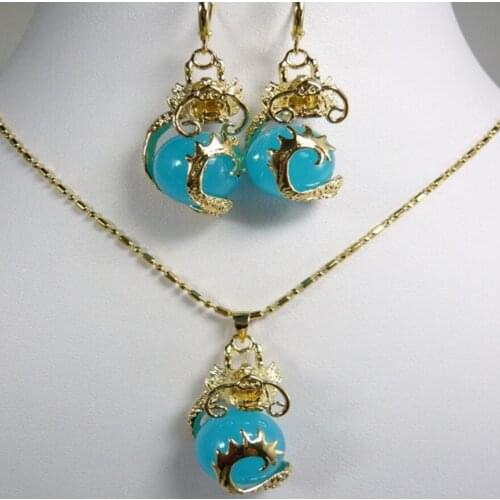 The ladys fashion Necklace/Earrings jewelry set