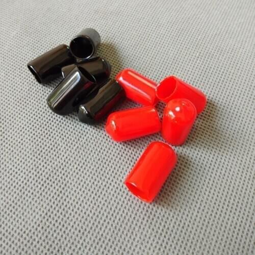 100pcs/lot 10mm End cap PVC Plastic Cable wire thread waterproof cover vinyl End cap PVC rubber steel pole tube pipe protecting