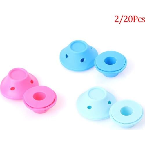 2/10/20/30pcs No Heat Soft Rubber Magic Hair Care Rollers Silicone Hair Curler No Heat No Clip Hair Curling Styling DIY Tool