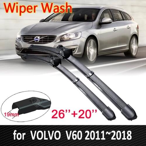 Car Wiper Blades Windshield for VOLVO V60 Rdesign 2011~2018 Front Windscreen Wipers 2012 2013 2014 2015 2016 2017 Car Goods