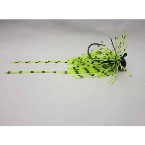 BassLegend - 1x Fishing Footbal Jigs Jig head Hook Jig Rubber 7g Bass Jigs Size 1 BKK Hook Black Nickel