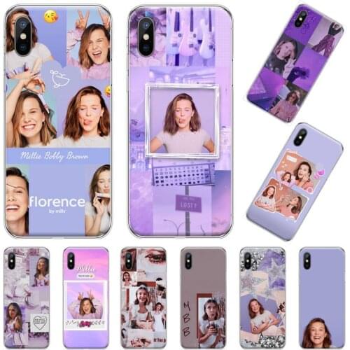 Millie Bobby Brown Stranger Things Phone Case For iphone 12 5 5s 5c se 6 6s 7 8 plus x xs xr 11 pro max cover coque funda